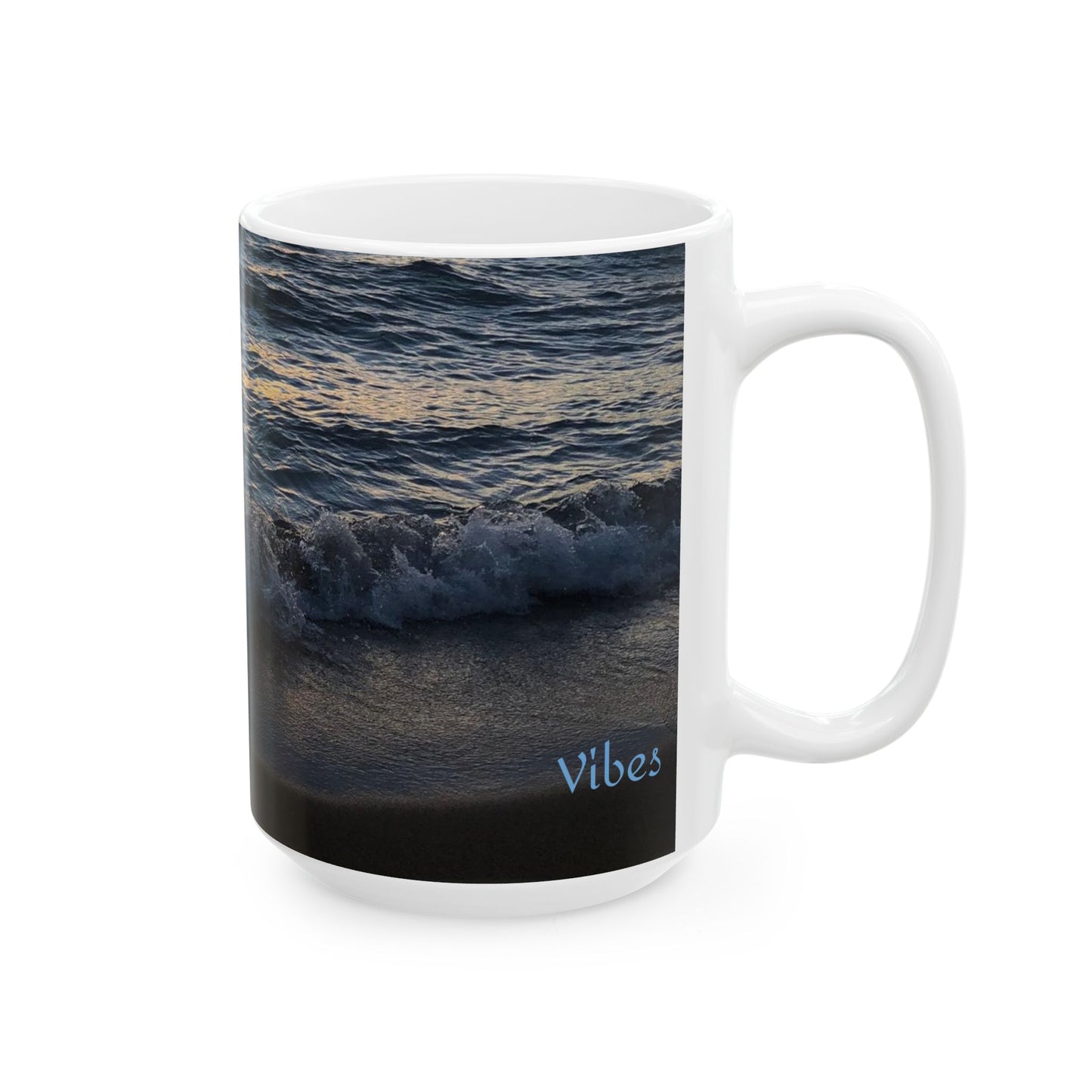 Sunset Wave Vibes at Sand Harbor Park, Lake Tahoe Ceramic Mug