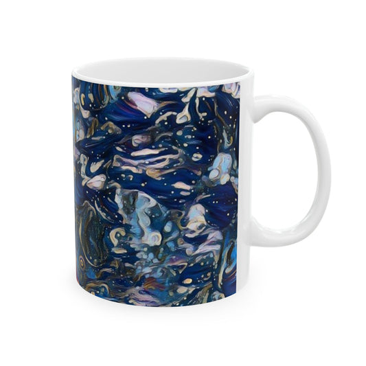 Starfish and Mussels at Silver Point, Cannon Beach, Oregon Ceramic Mug Summer Gift Ocean Sea Present