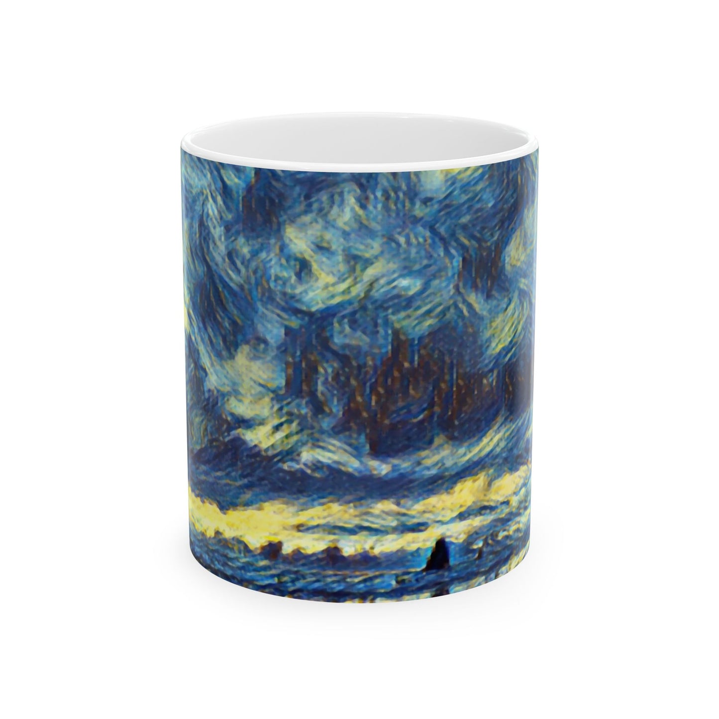 A Starry Night at Haystack Rock, Cannon Beach, Oregon Ceramic Mug