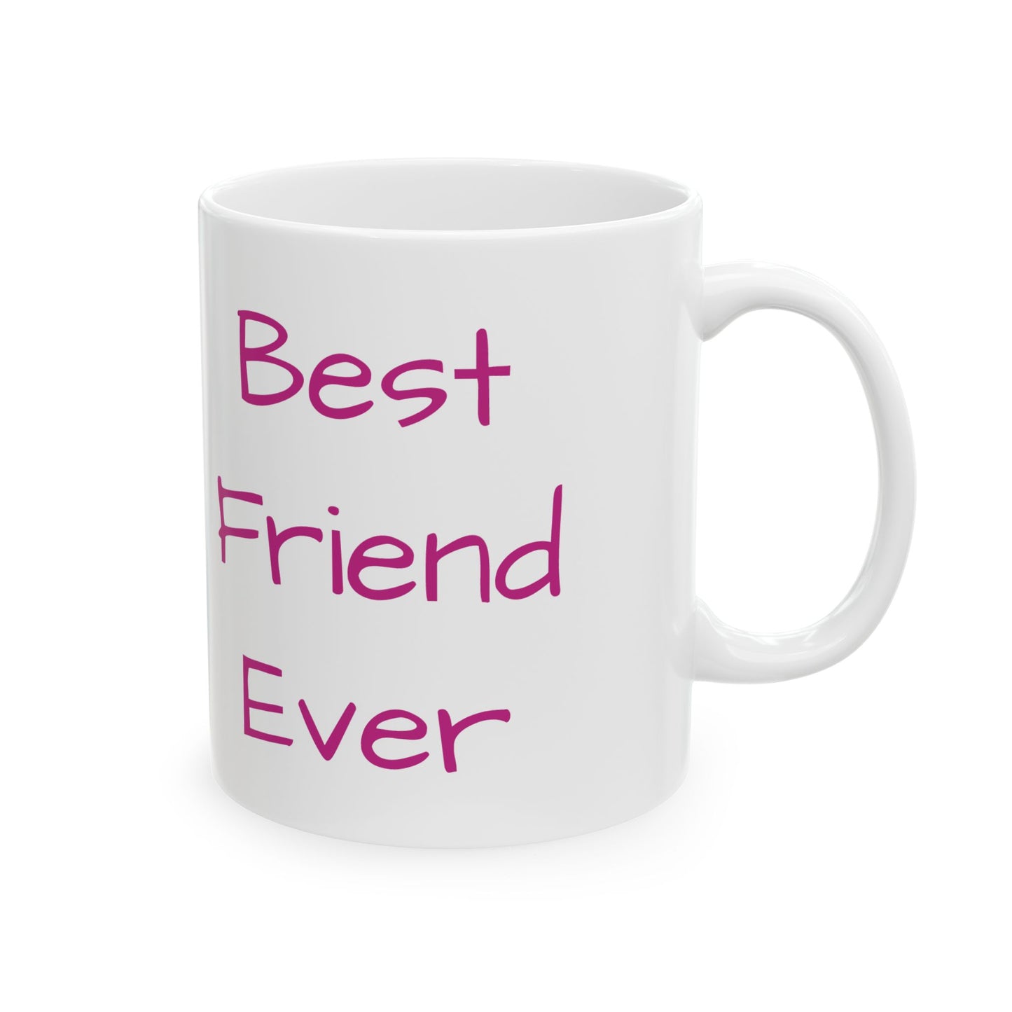 Pink Best Friend Ever Ceramic Mug Celebrate Friendship Gift