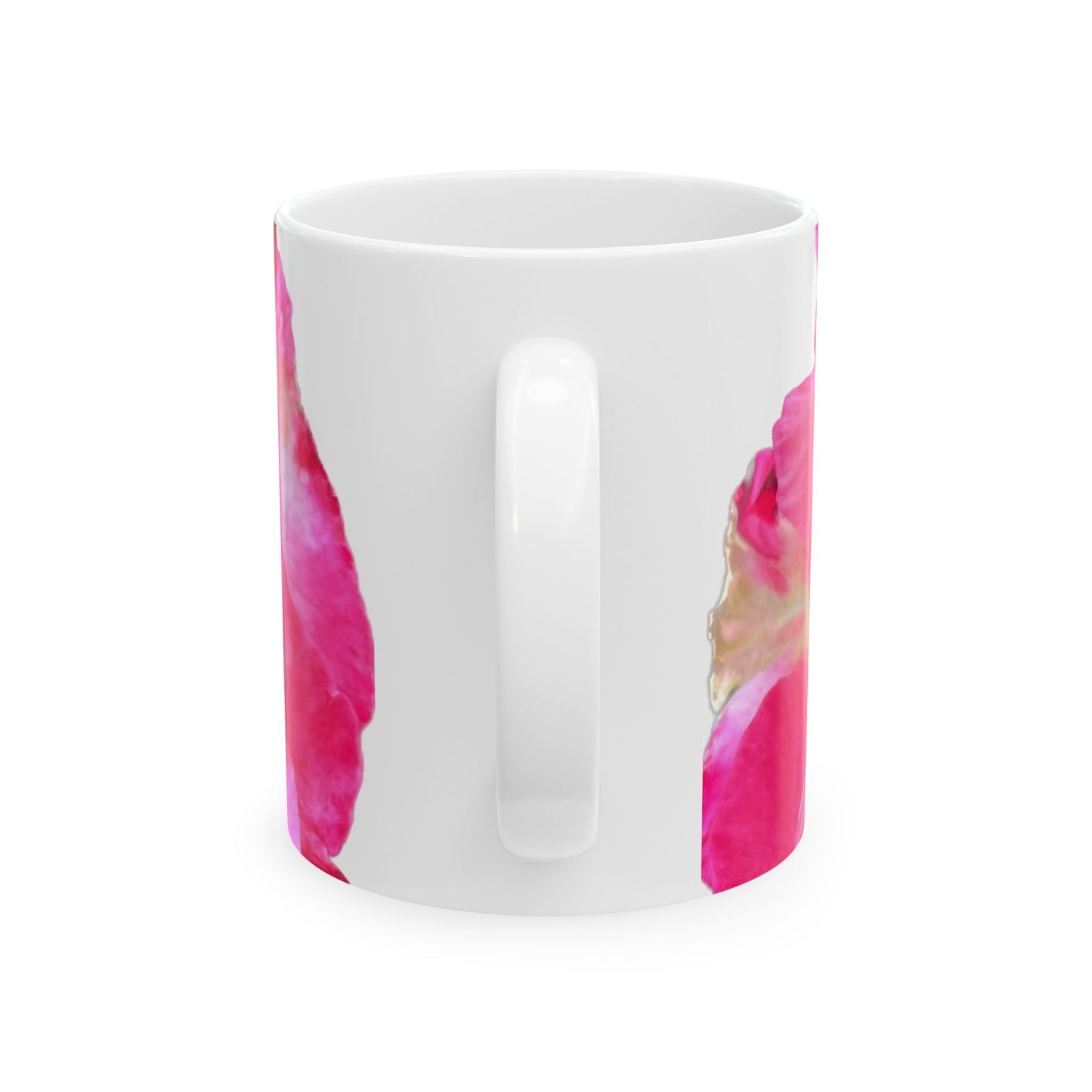 Pink Rose Ceramic Mug Gift Present Flower Nature Floral Beautiful