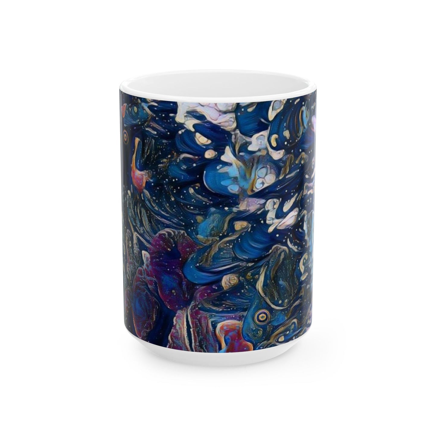 Starfish and Mussels at Silver Point, Cannon Beach, Oregon Ceramic Mug Summer Gift Ocean Sea Present