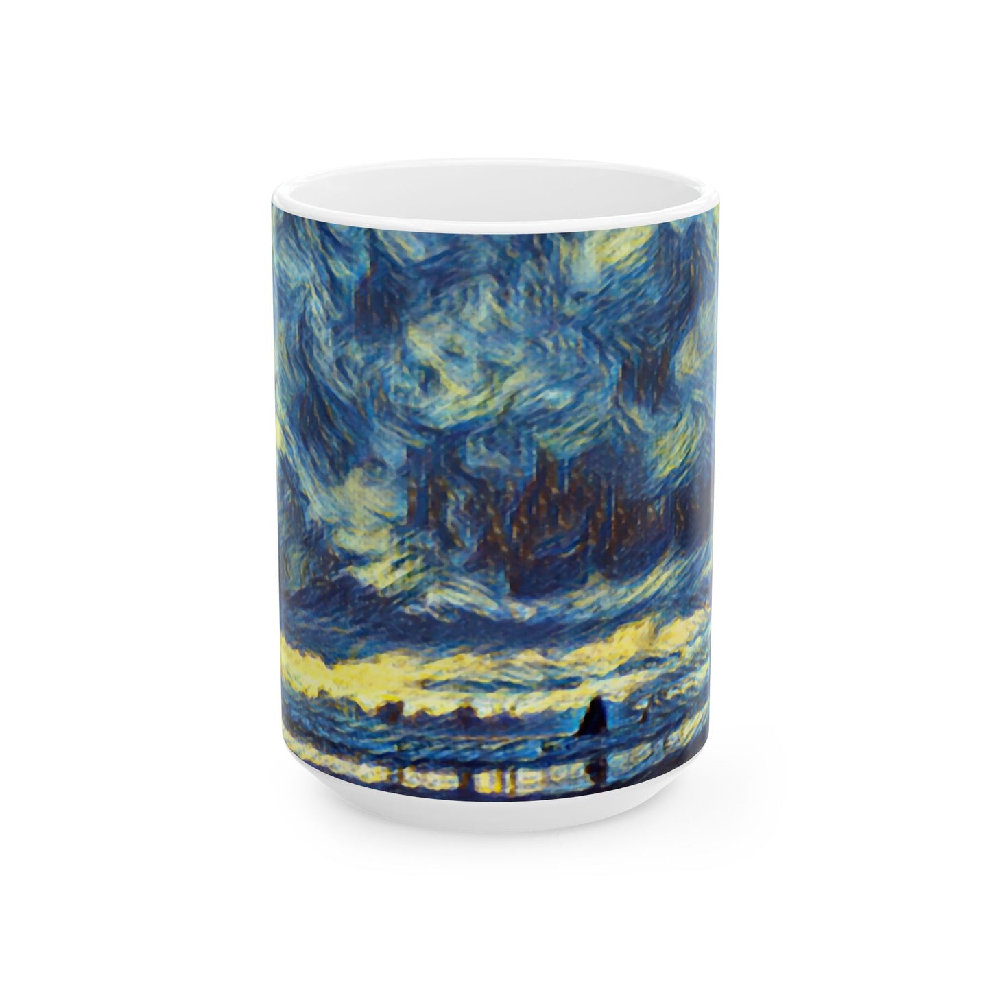 A Starry Night at Haystack Rock, Cannon Beach, Oregon Ceramic Mug