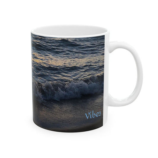 Sunset Wave Vibes at Sand Harbor Park, Lake Tahoe Ceramic Mug