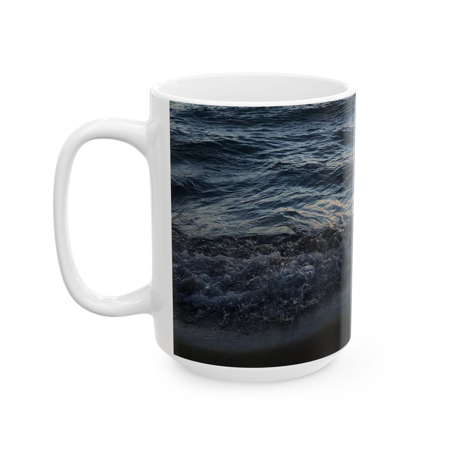 Sunset Wave Vibes at Sand Harbor Park, Lake Tahoe Ceramic Mug