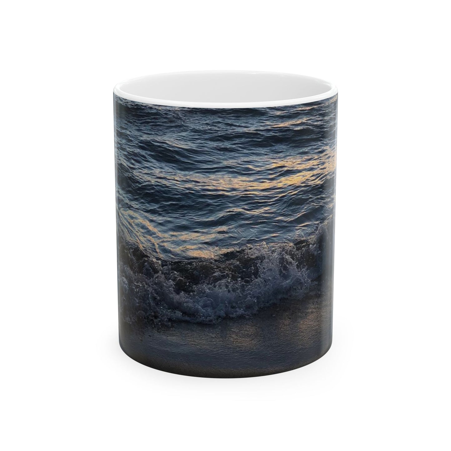 Sunset Wave Vibes at Sand Harbor Park, Lake Tahoe Ceramic Mug