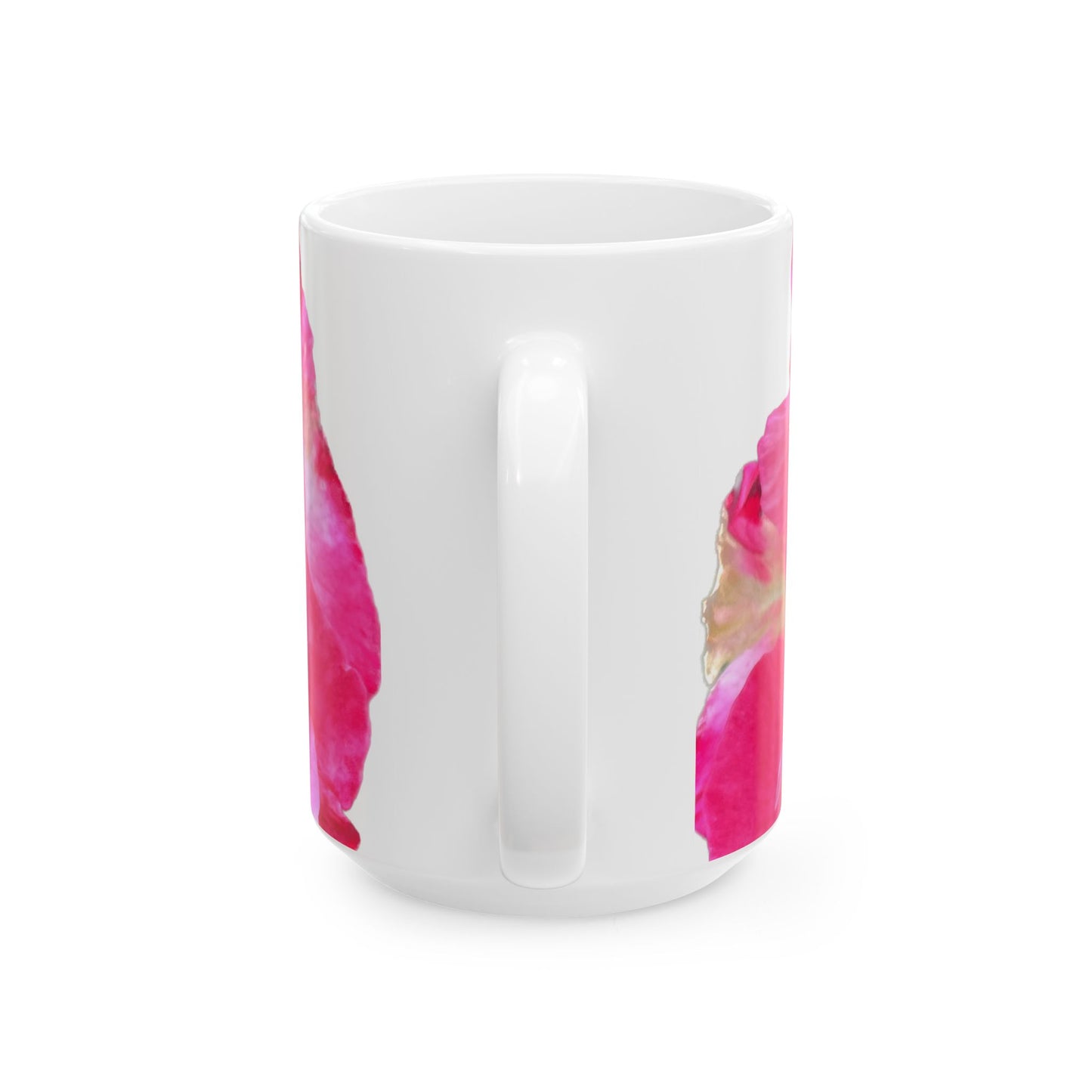 Pink Rose Ceramic Mug Gift Present Flower Nature Floral Beautiful