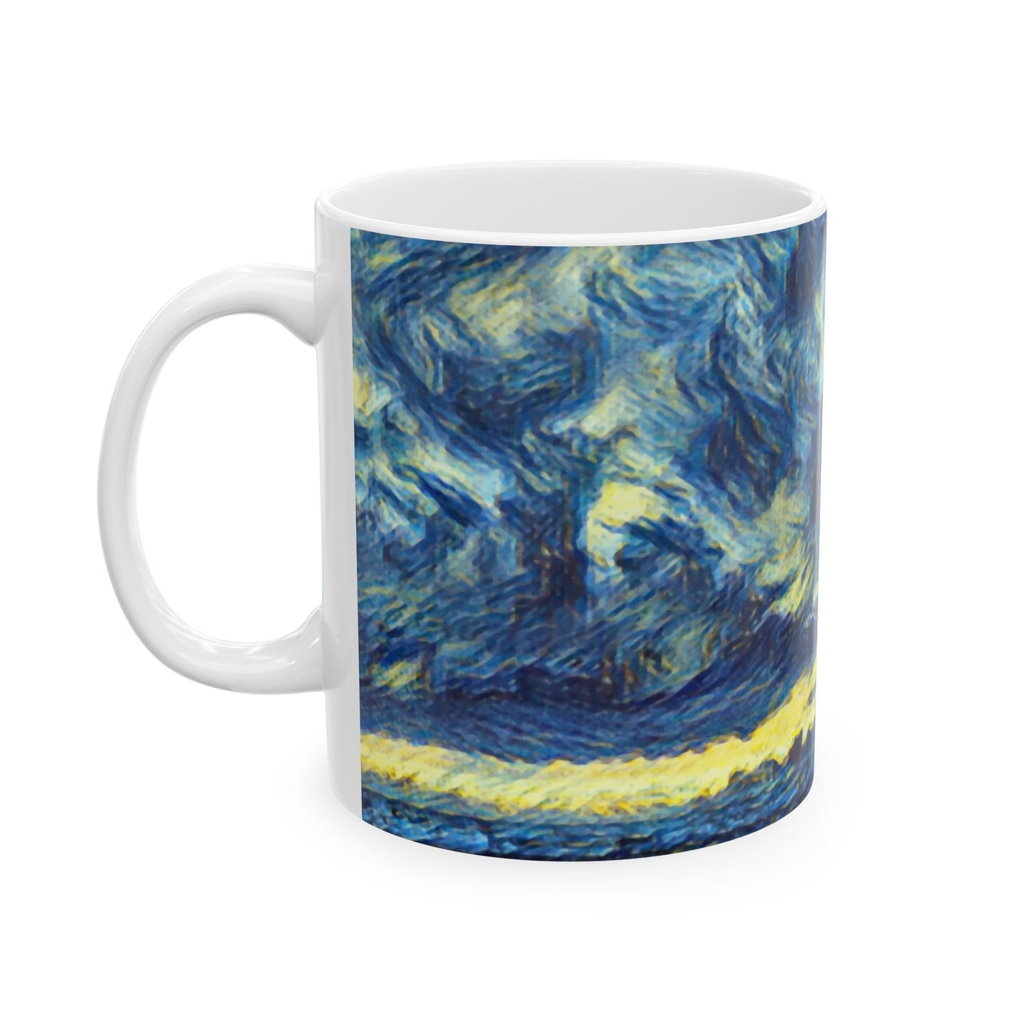 A Starry Night at Haystack Rock, Cannon Beach, Oregon Ceramic Mug