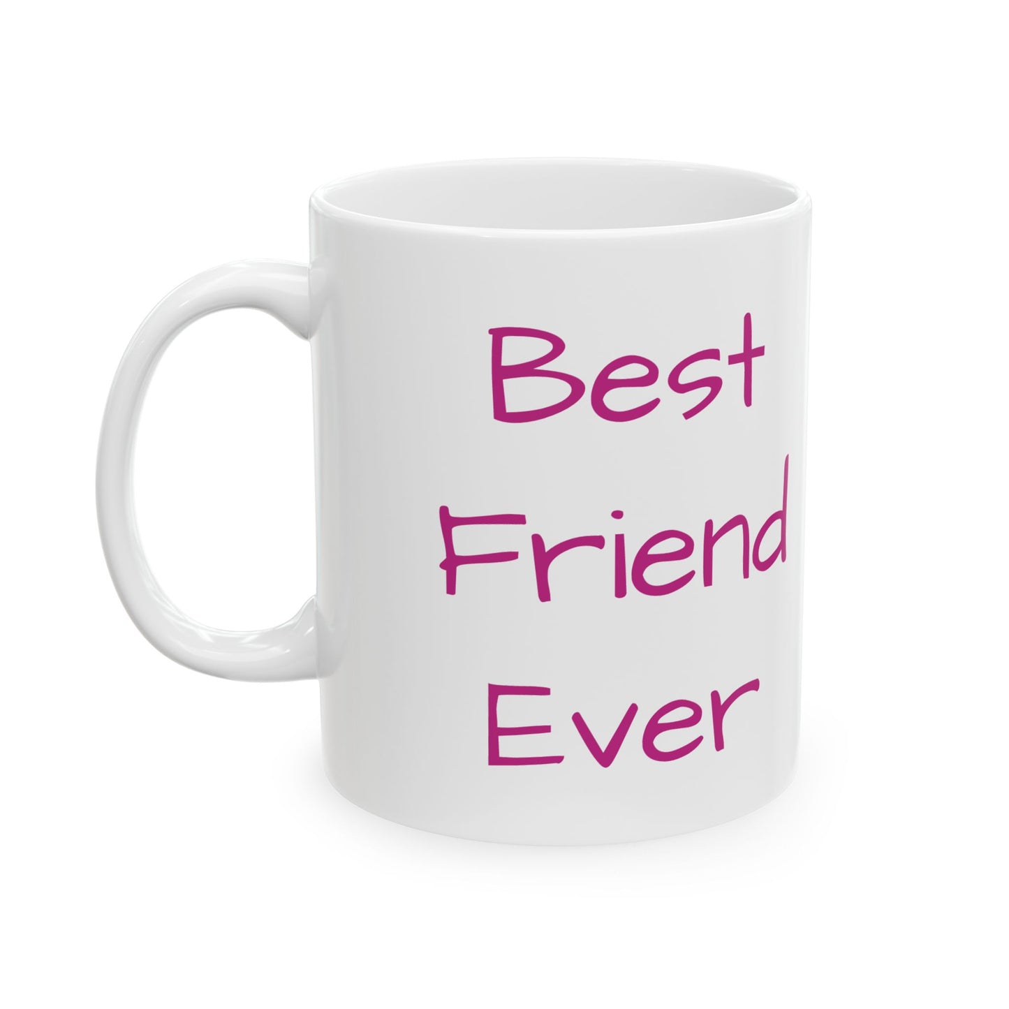 Pink Best Friend Ever Ceramic Mug Celebrate Friendship Gift